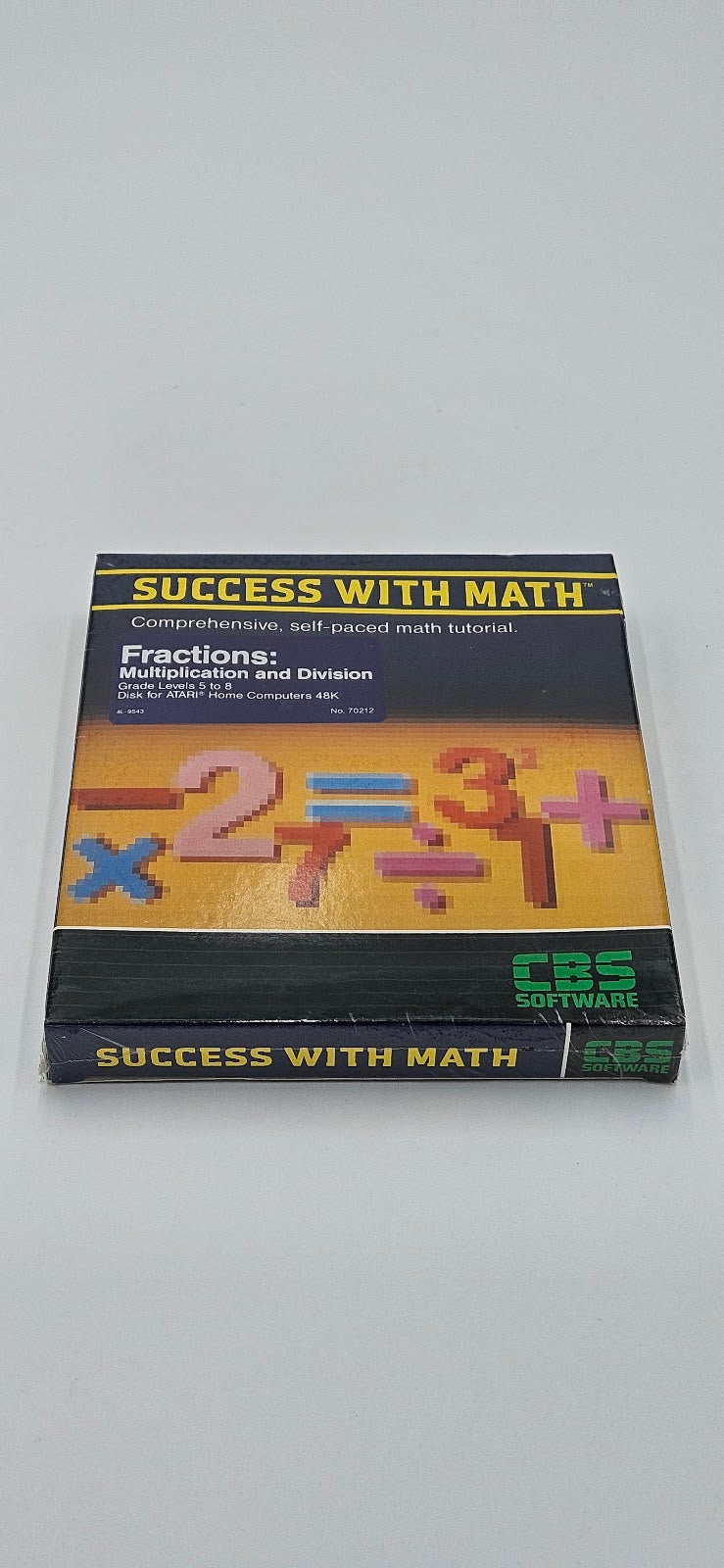 SUCCESS WITH MATH Fractions Atari 1200XL