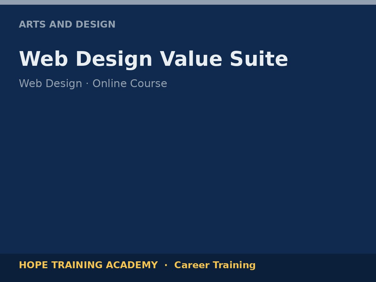 Web Design Value Suite
