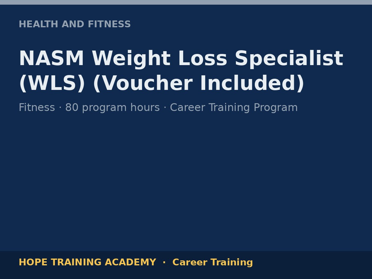 NASM Weight Loss Specialist (WLS) (Voucher Included)