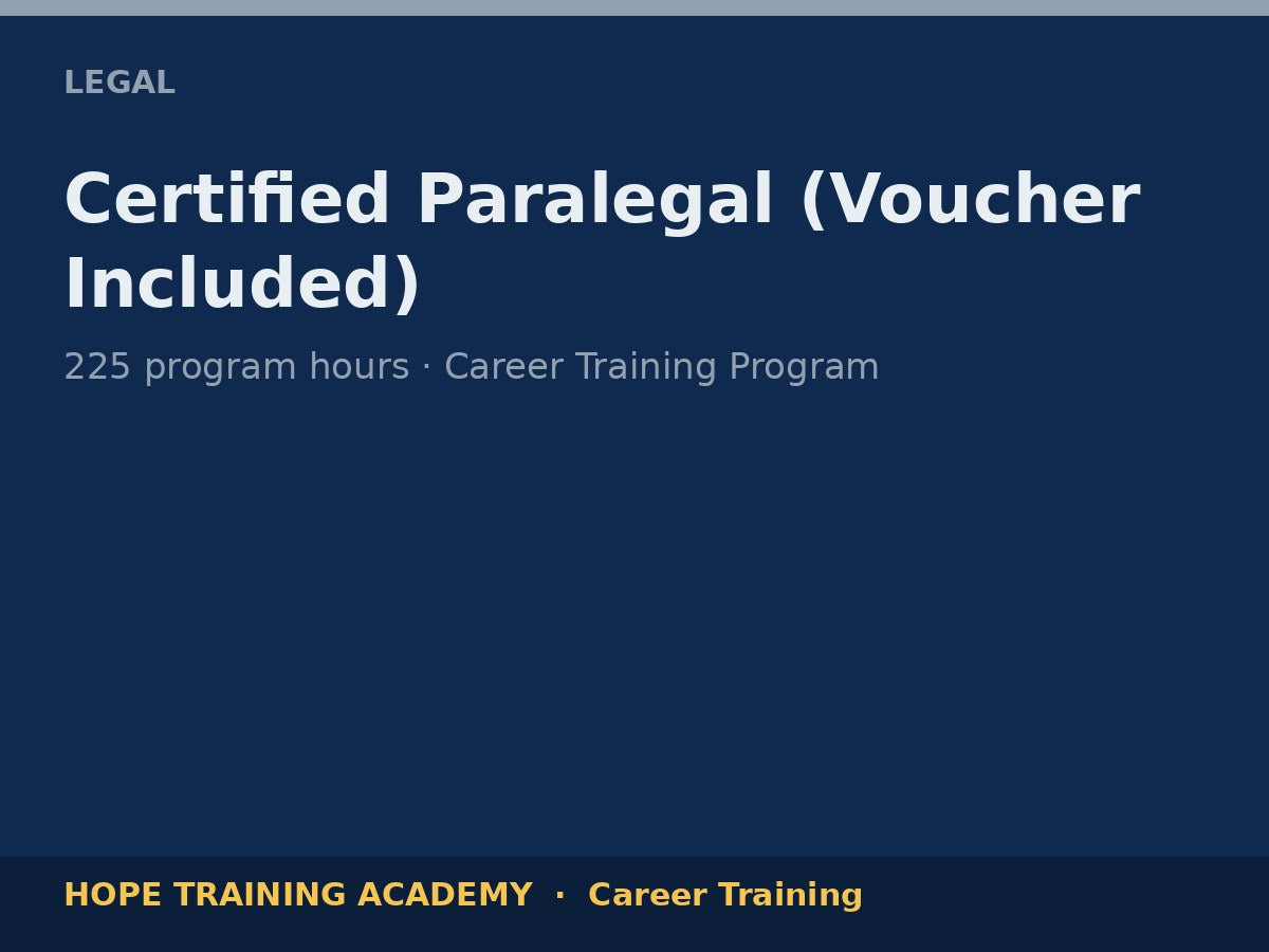 Certified Paralegal (Voucher Included)