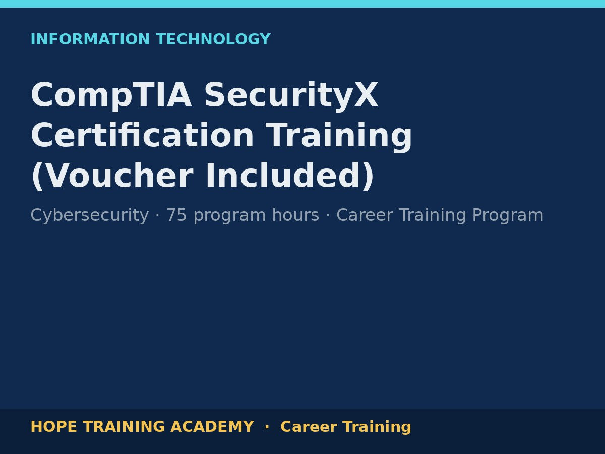 CompTIA SecurityX Certification Training (Voucher Included)