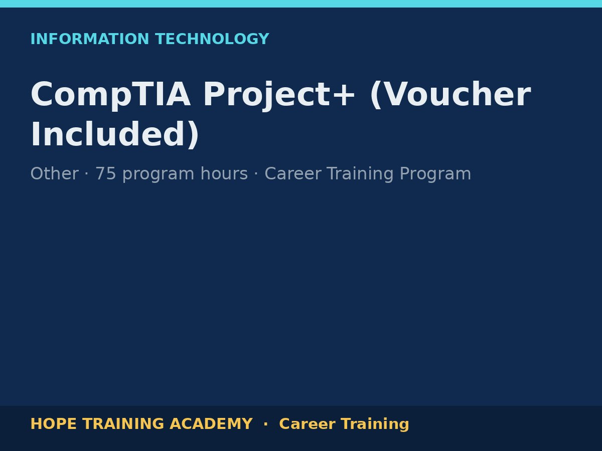 CompTIA Project+ (Voucher Included)
