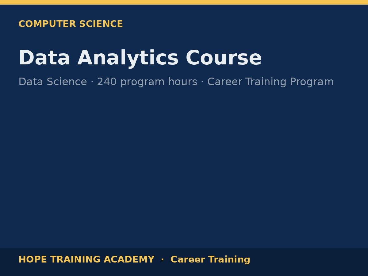 Data Analytics Course