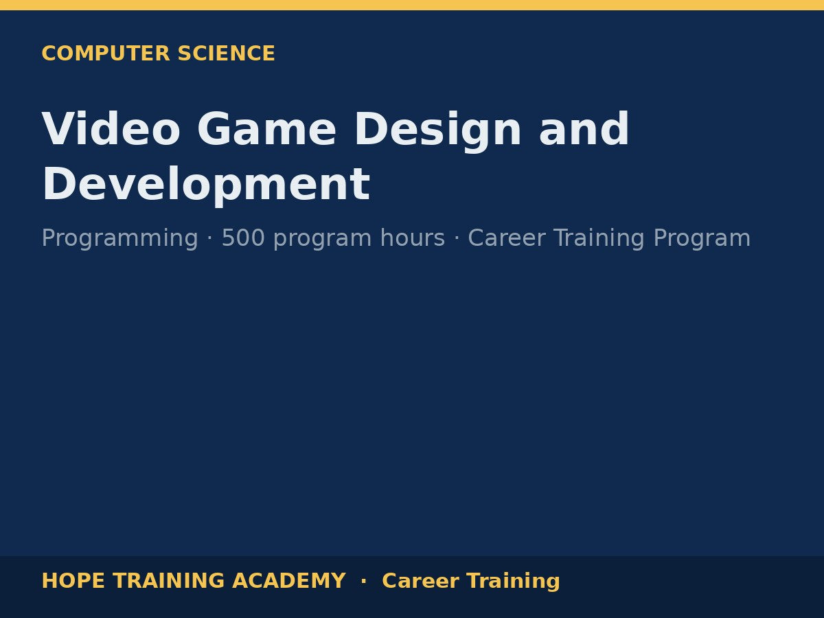 Video Game Design and Development