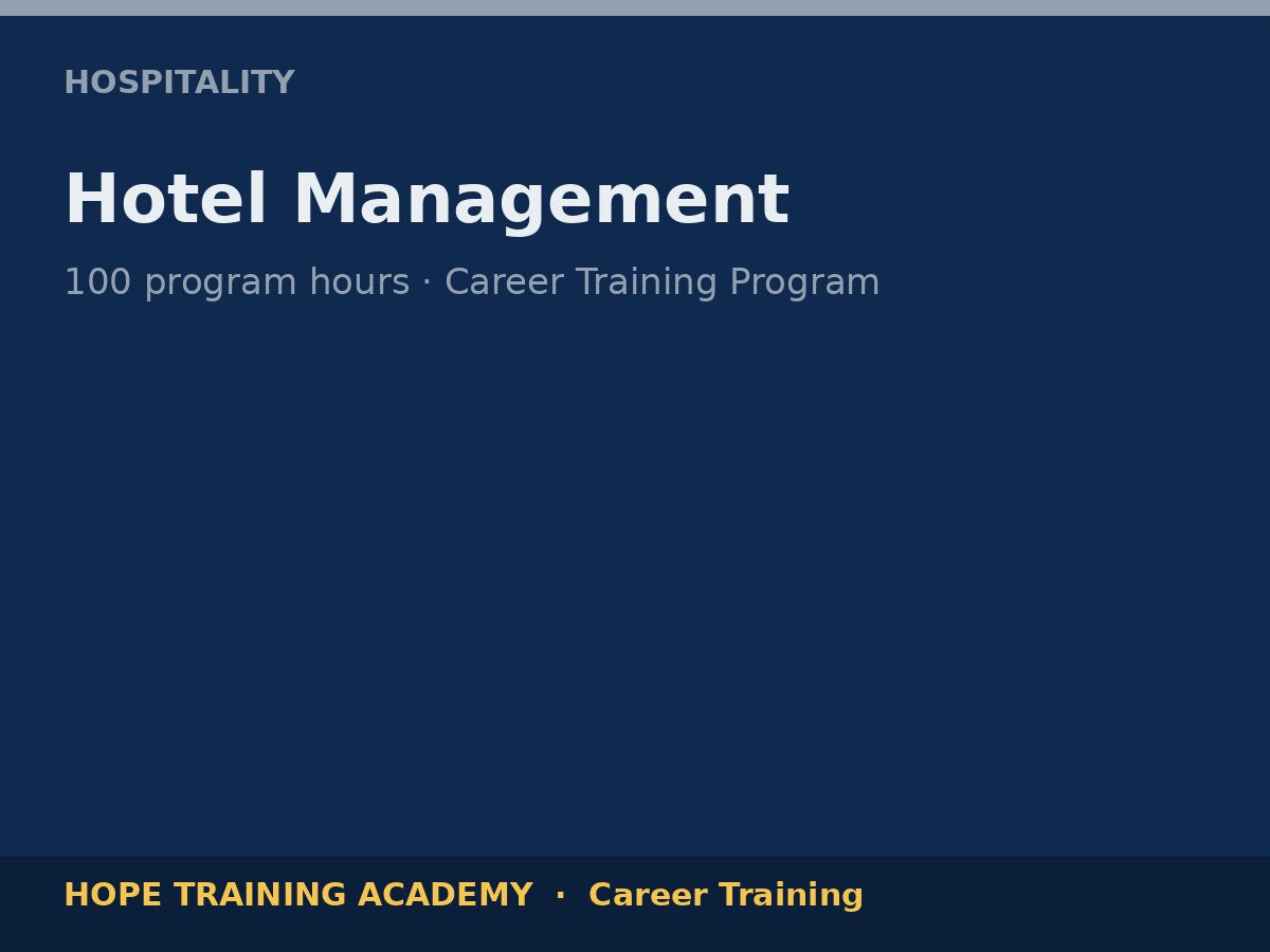Hotel Management