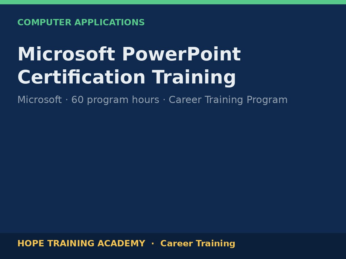 Microsoft PowerPoint Certification Training