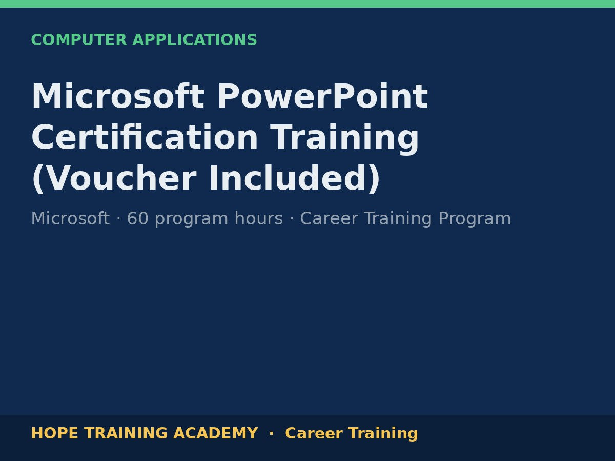 Microsoft PowerPoint Certification Training (Voucher Included)