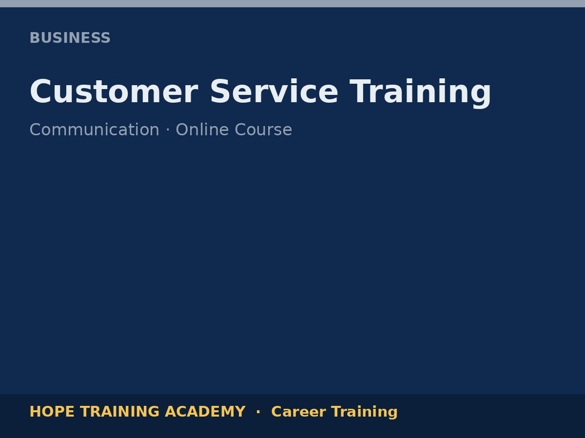Customer Service Training