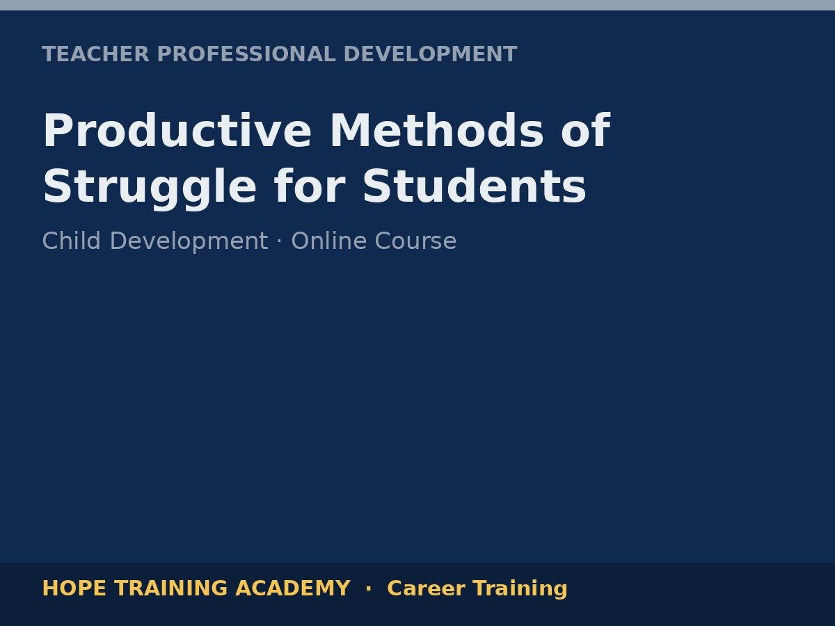 Productive Methods of Struggle for Students