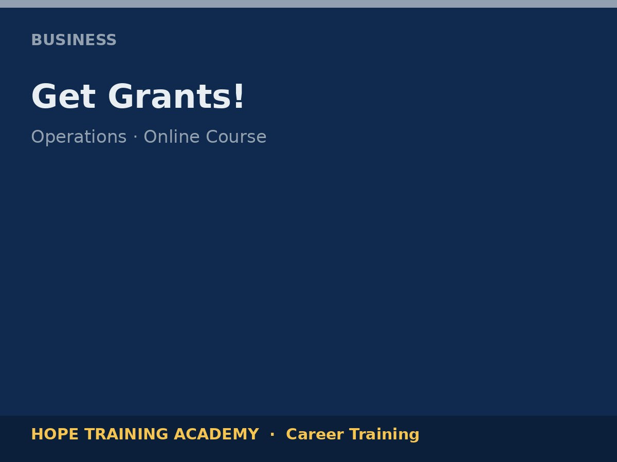 Get Grants!