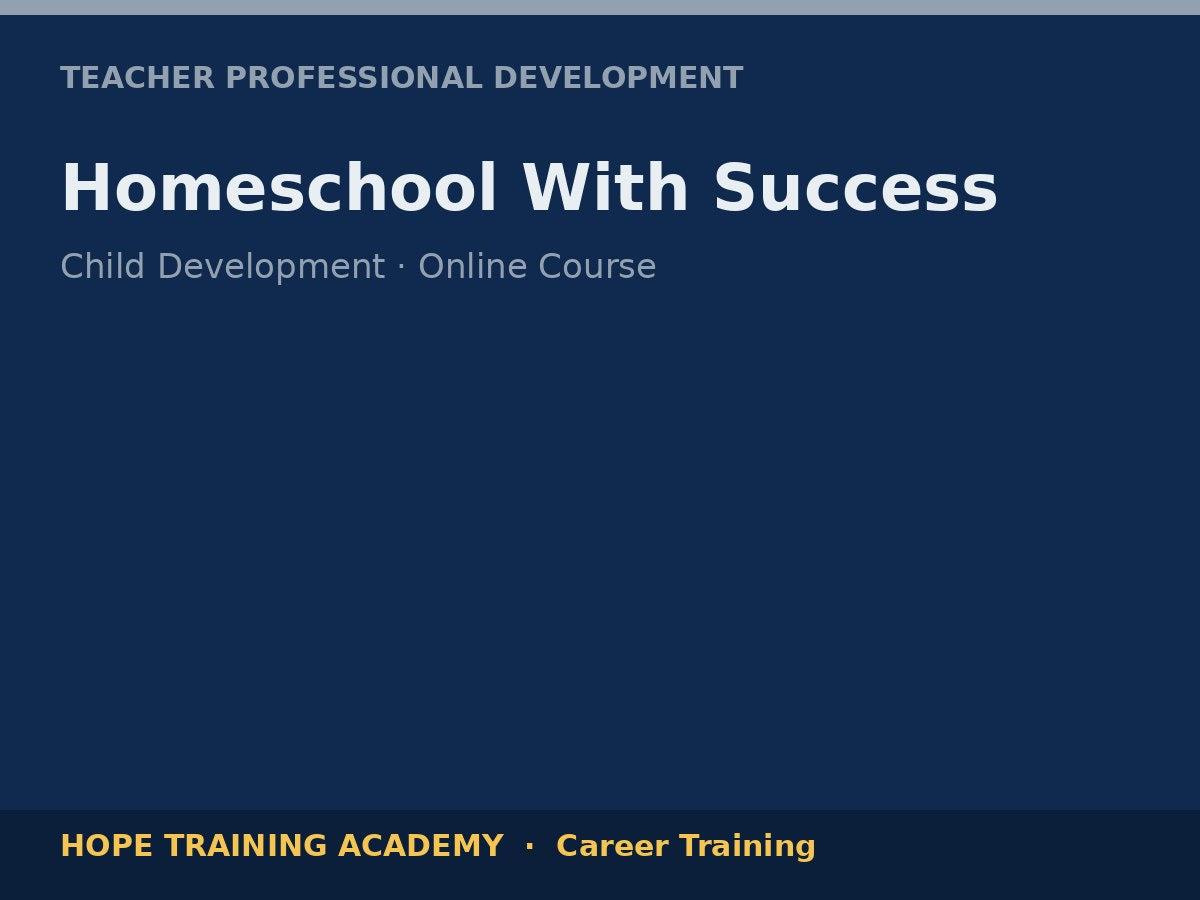 Homeschool With Success