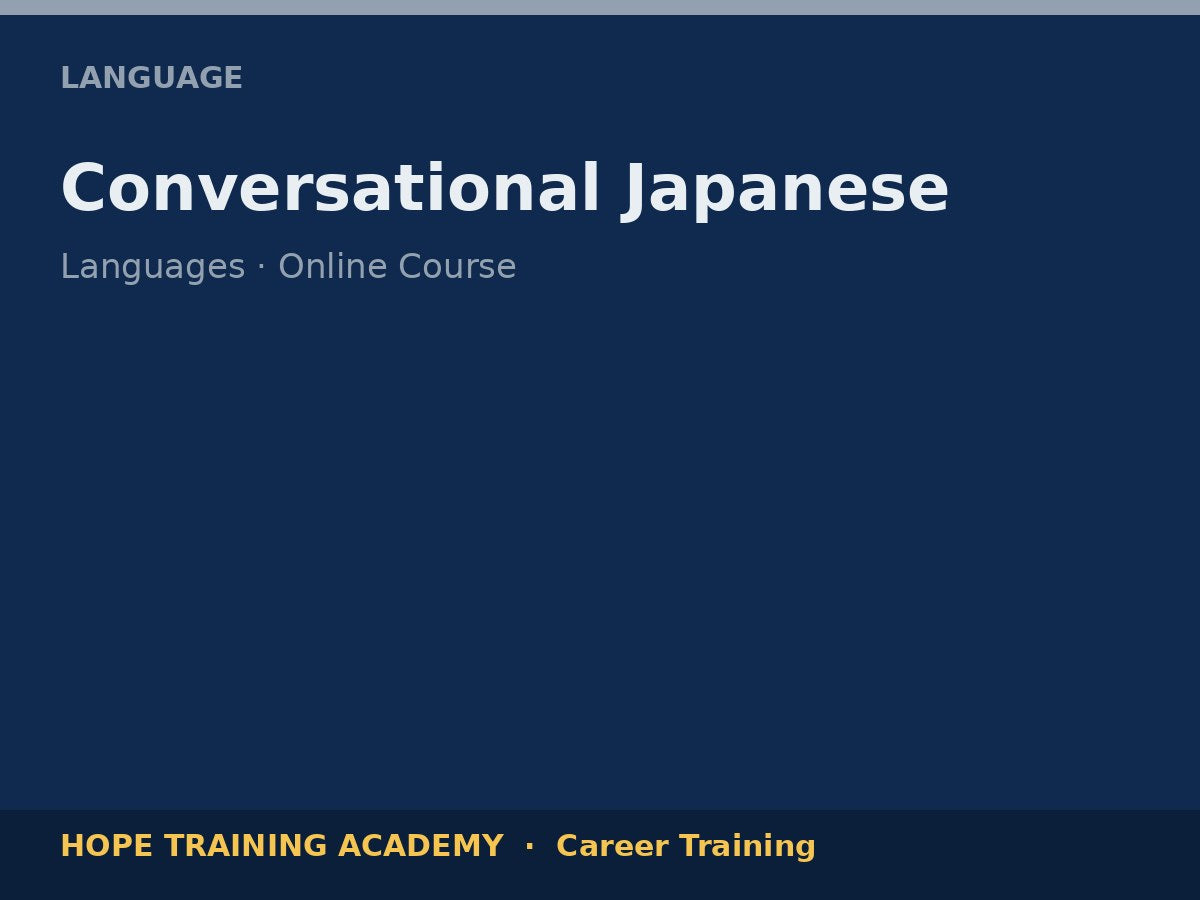 Conversational Japanese