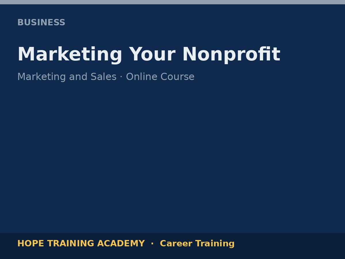 Marketing Your Nonprofit