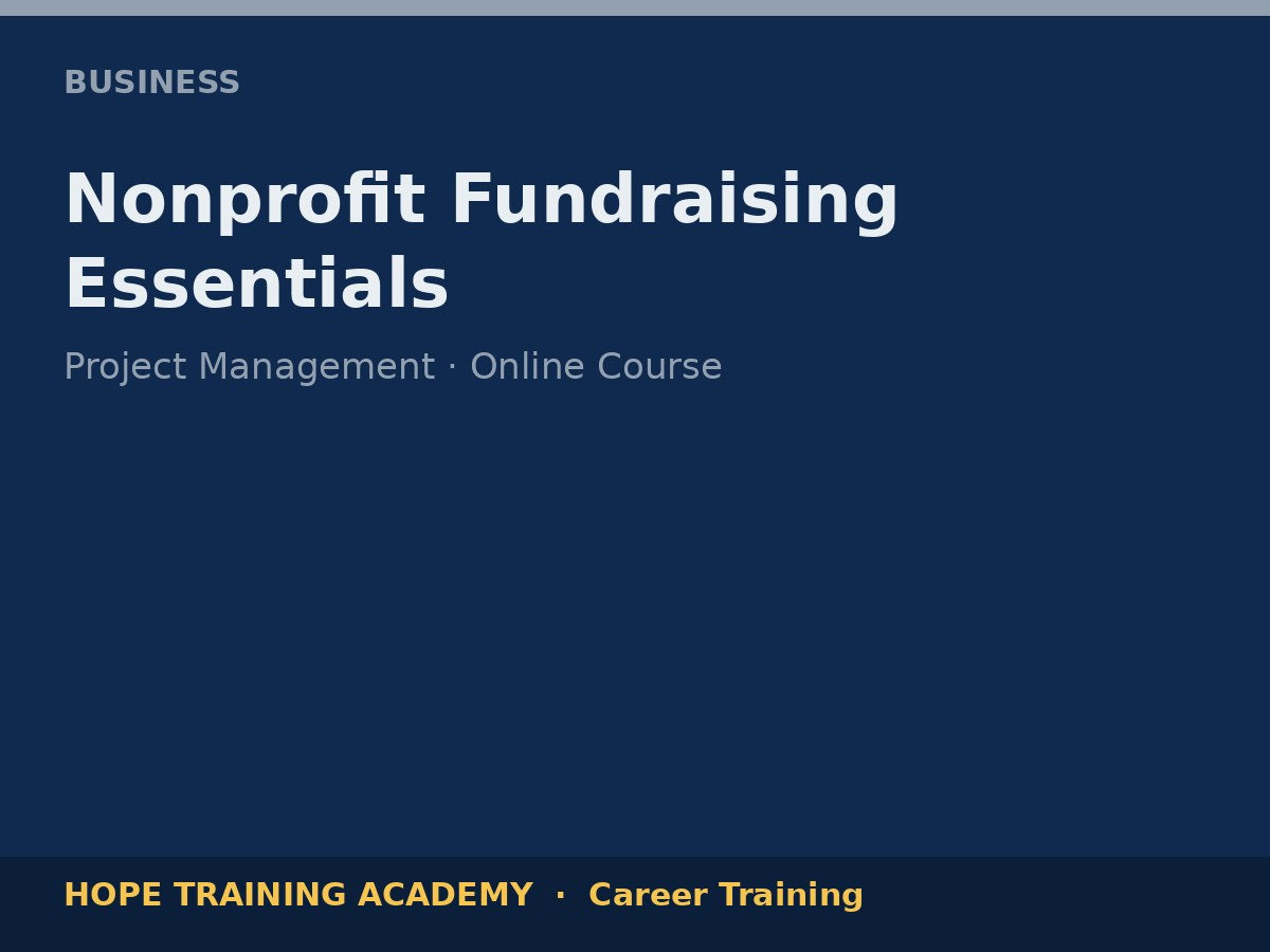 Nonprofit Fundraising Essentials