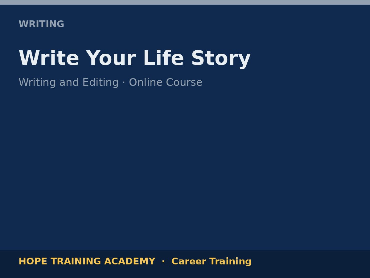 Write Your Life Story