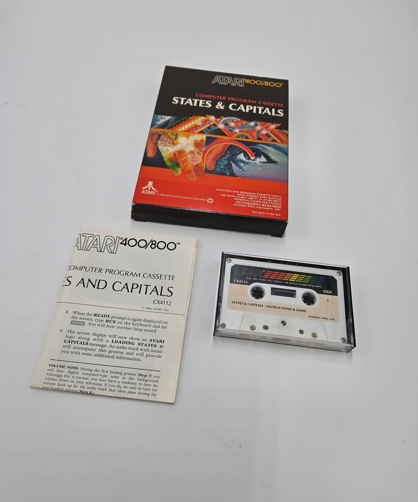 States & Capitals Atari 400/800