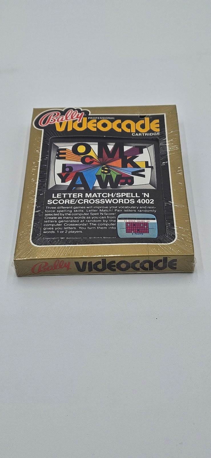 Bally Letter Match/Spell 'N Score/Crosswords 4002 Bally Astrocade