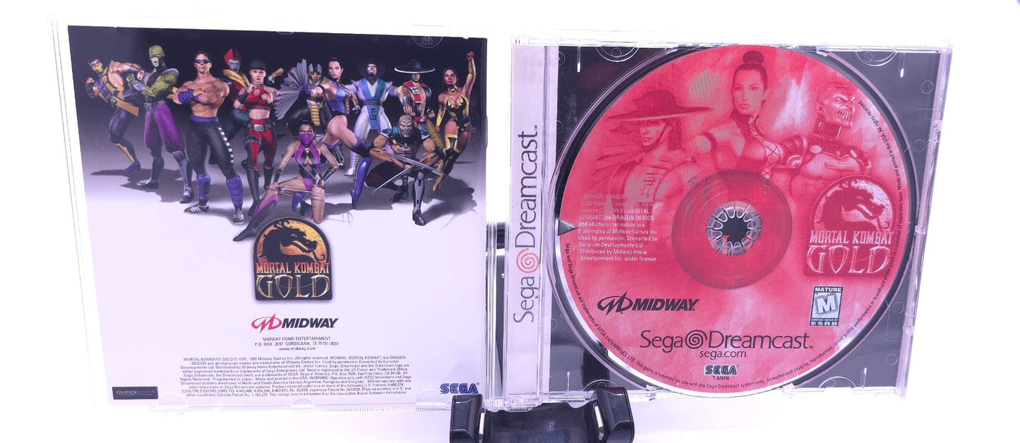 Mortal Kombat Gold DreamCast COMPLETE - RARE - Collector Grade