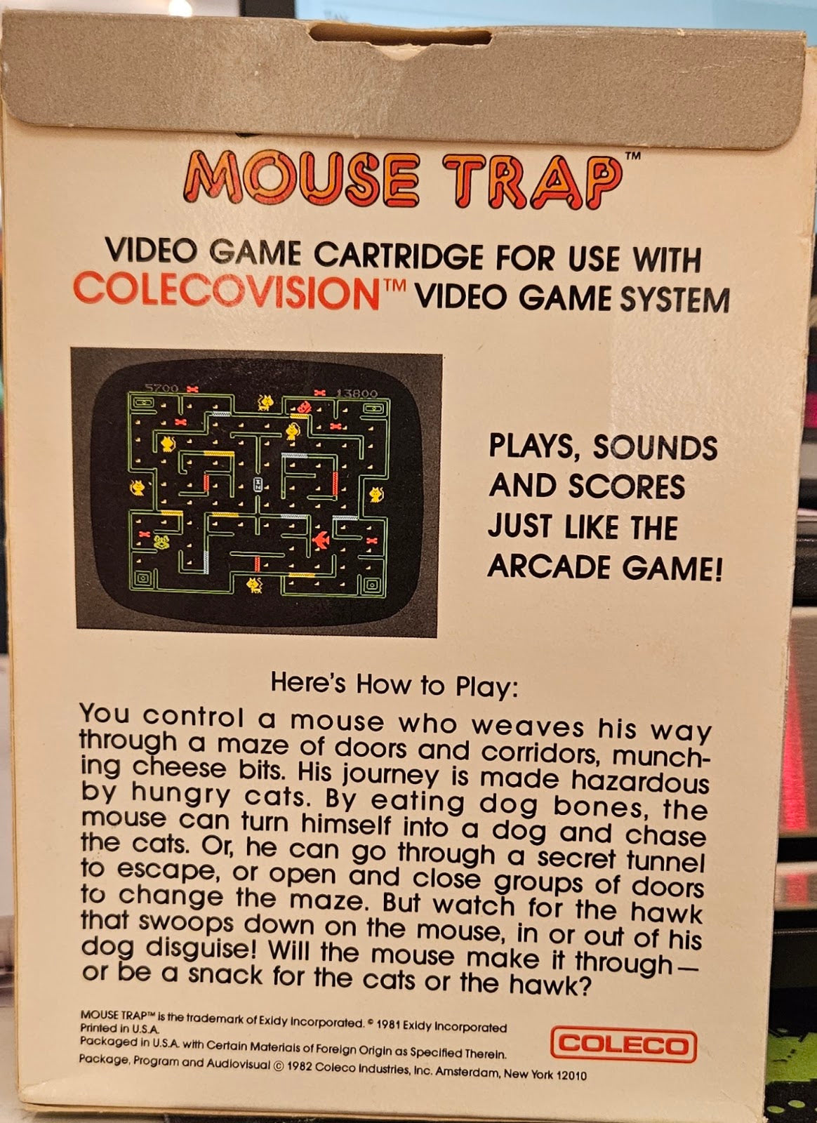 Mouse Trap ColecoVision