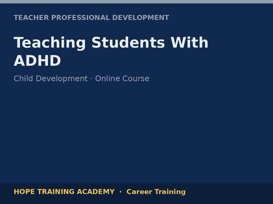 Teaching Students With ADHD