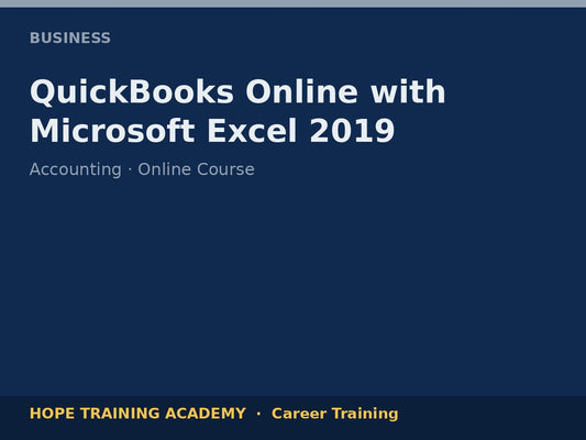 QuickBooks Online with Microsoft Excel 2019
