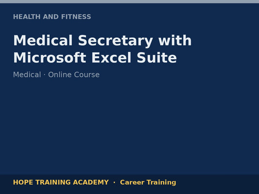 Medical Secretary with Microsoft Excel Suite
