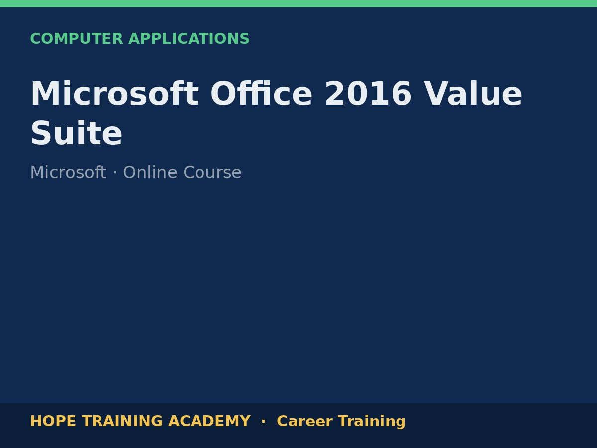 Microsoft Office 2016 Value Suite