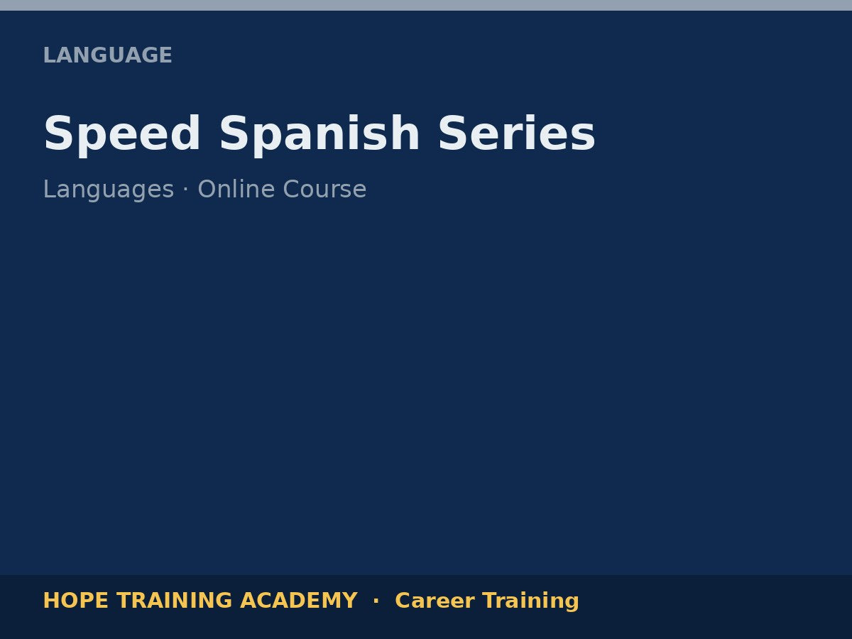 Speed Spanish Series