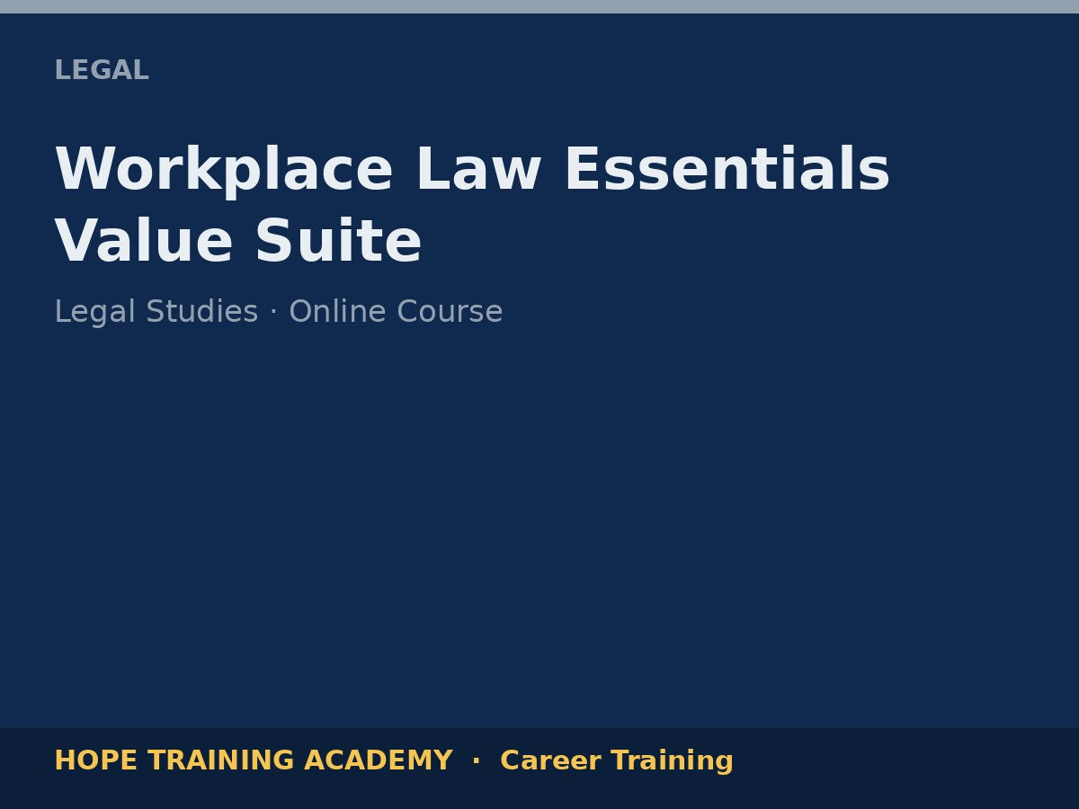 Workplace Law Essentials Value Suite