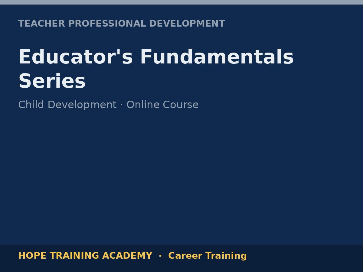 Educator's Fundamentals Series