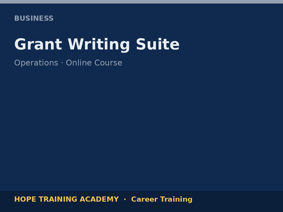 Grant Writing Suite