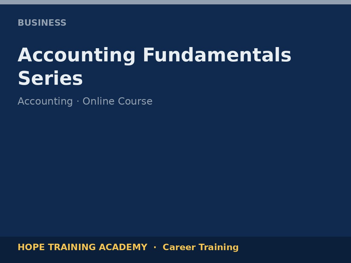 Accounting Fundamentals Series
