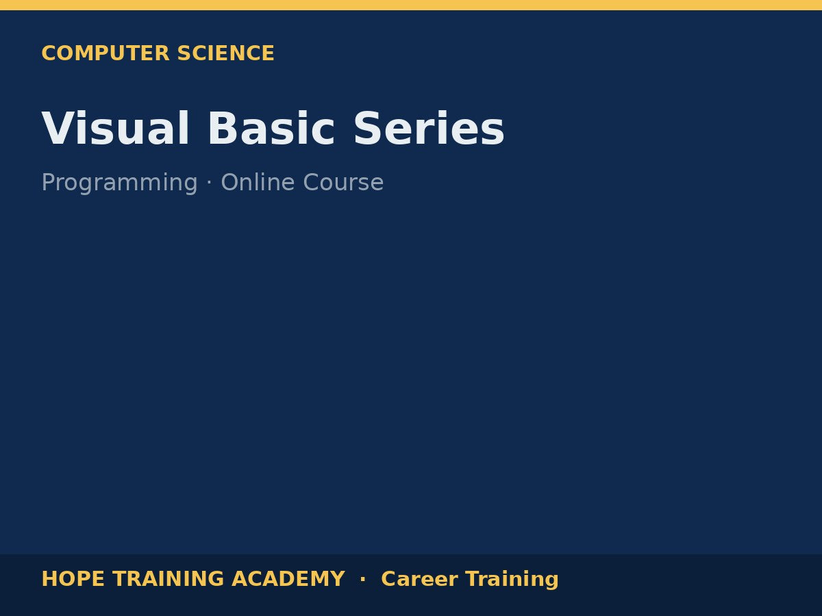 Visual Basic Series