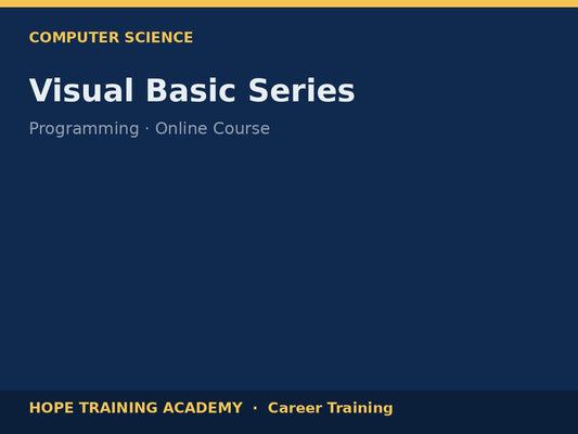 Visual Basic Series