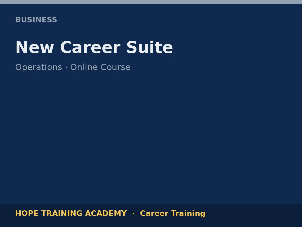 New Career Suite