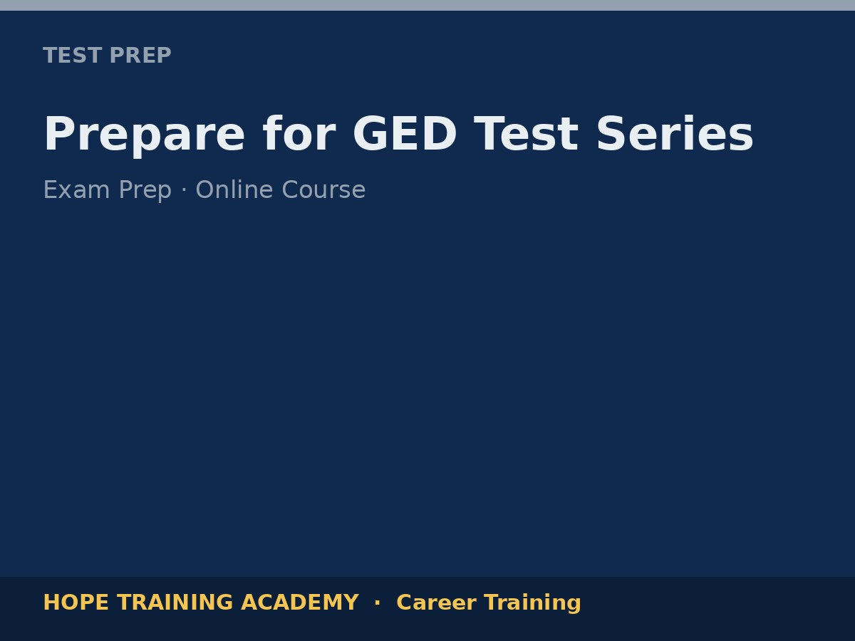 Prepare for GED Test Series