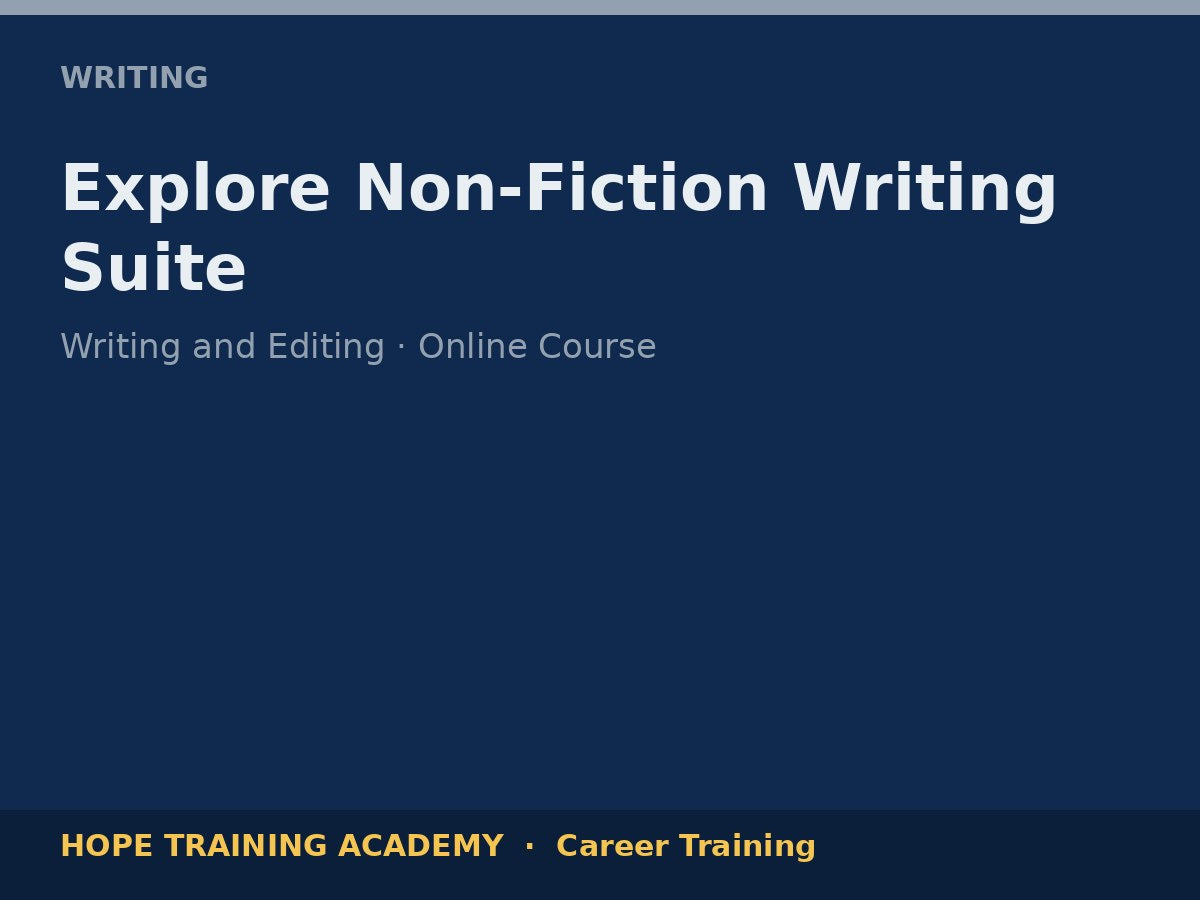 Explore Non-Fiction Writing Suite