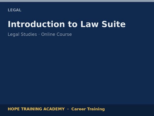 Introduction to Law Suite