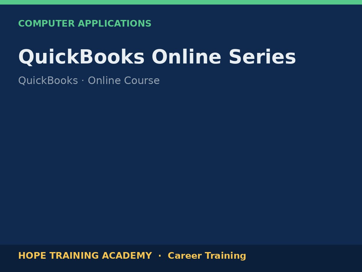 QuickBooks Online Series