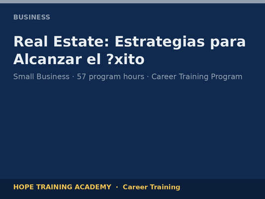 Real Estate: Estrategias para Alcanzar el ?xito