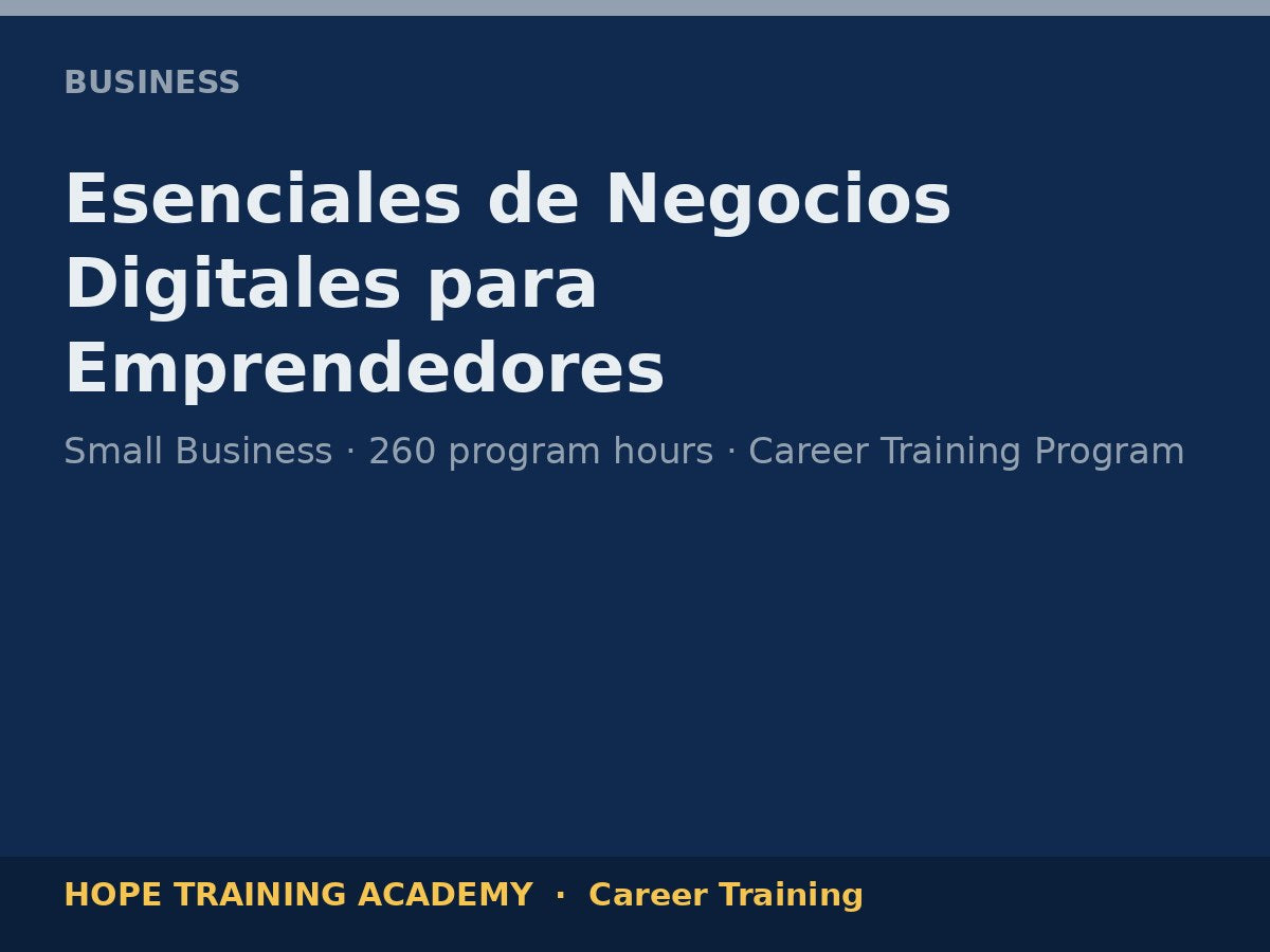 Esenciales de Negocios Digitales para Emprendedores