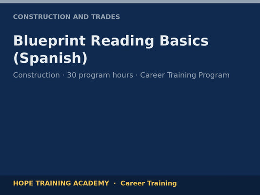 Blueprint Reading Basics (Spanish)