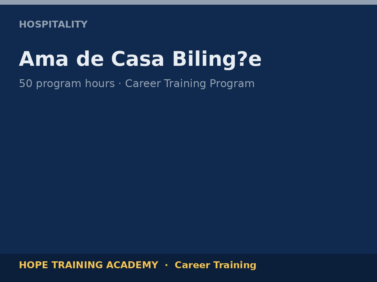 Ama de Casa Biling?e
