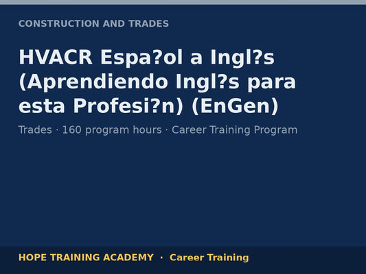 HVACR Espa?ol a Ingl?s (Aprendiendo Ingl?s para esta Profesi?n) (EnGen)
