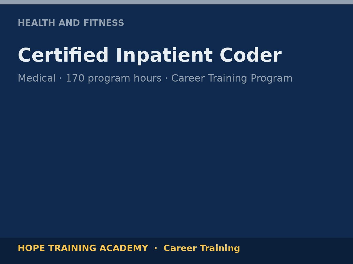 Certified Inpatient Coder