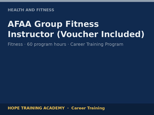 AFAA Group Fitness Instructor (Voucher Included)