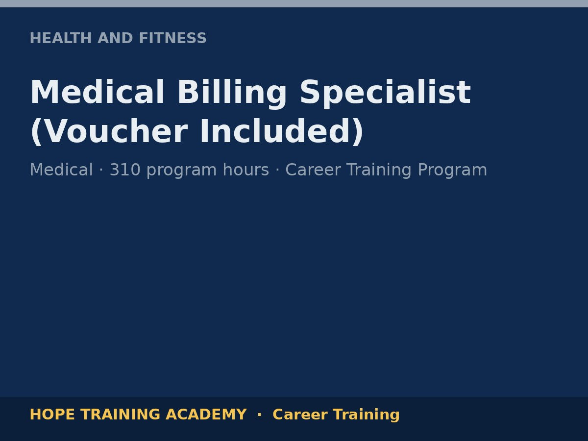 Medical Billing Specialist (Voucher Included)
