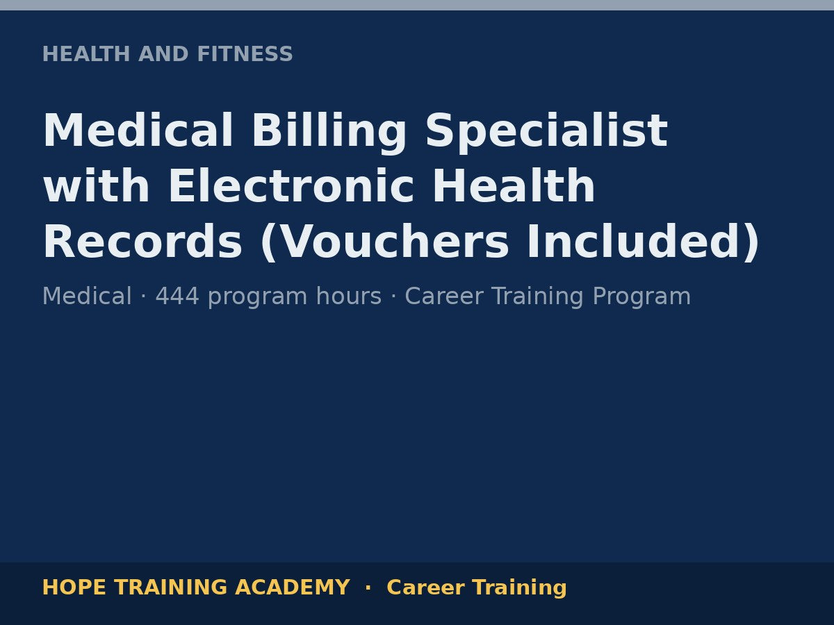 Medical Billing Specialist with Electronic Health Records (Vouchers Included)
