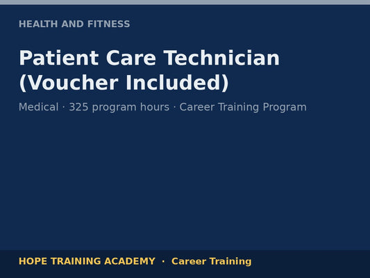 Patient Care Technician (Voucher Included)