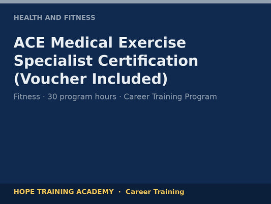 ACE Medical Exercise Specialist Certification (Voucher Included)